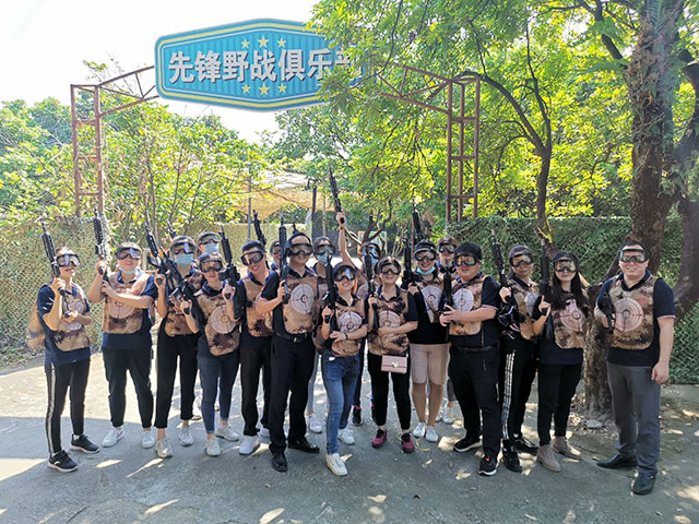 东莞倍斯特公司70人清远拓展旅游2天活动