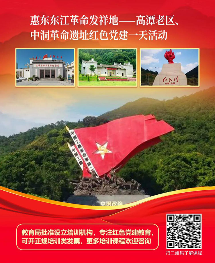 广东惠州红色旅游红色教育培训党建活动策划方案1天